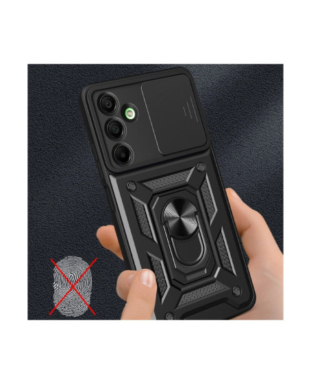 Samsung Galaxy A36 Kılıf Pars Lens Yüzüklü Silikon - Yeşil