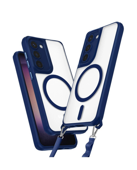 Samsung Galaxy S23 Kılıf Enka Magsafe Silikon Kılıf - Lacivert