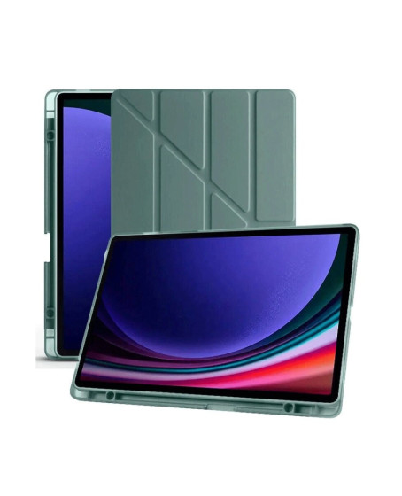 Samsung Galaxy X510 Tab S9 Fe 11 Kılıf Kalemlikli Mars Tablet Kılıfı - Koyu Yeşil Samsung Galaxy X510 Tab S9 Fe 11 Kılıf Kalemlikli Mars Tablet Kılıfı - Koyu Yeşil