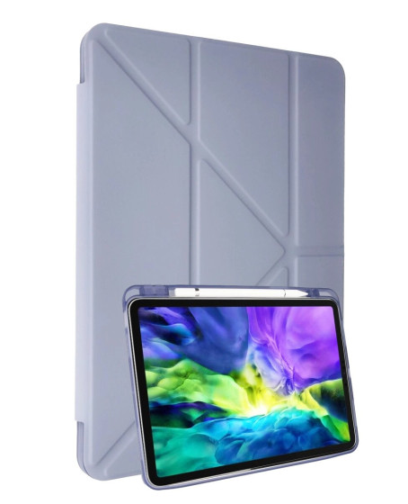 Apple İpad Air 4 10.9 Kılıf Kalemlikli Mars Tablet Kılıfı - Lila