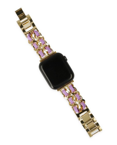 Watch 22mm Kr405 Metal Bakla Kordon (saat Değildir) - Lila