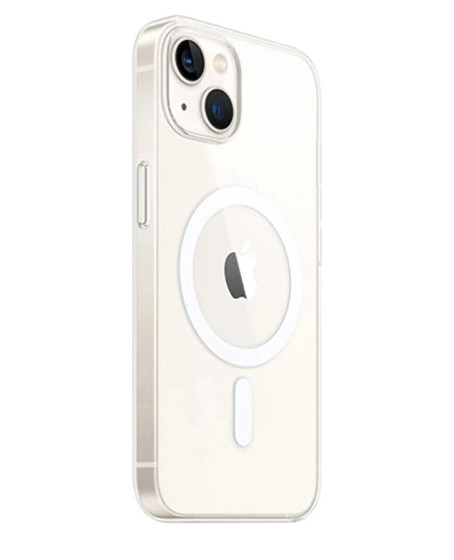 Apple İphone 15 Plus Kılıf Pc Real Magsafe Kapak - Şeffaf