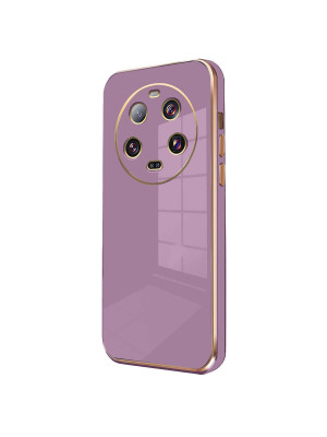 Xiaomi Mi 14 Ultra Kılıf Volet Silikon - Mor Xiaomi Mi 14 Ultra Kılıf Volet Silikon - Mor