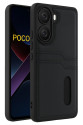 Xiaomi Poco X7 Pro Kılıf Sara Kartvizitli Deri Kılıf - Siyah Xiaomi Poco X7 Pro Kılıf Sara Kartvizitli Deri Kılıf - Siyah