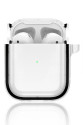 Apple Airpods 4 (4.nesil) Shiny Şeffaf Kılıf - Siyah