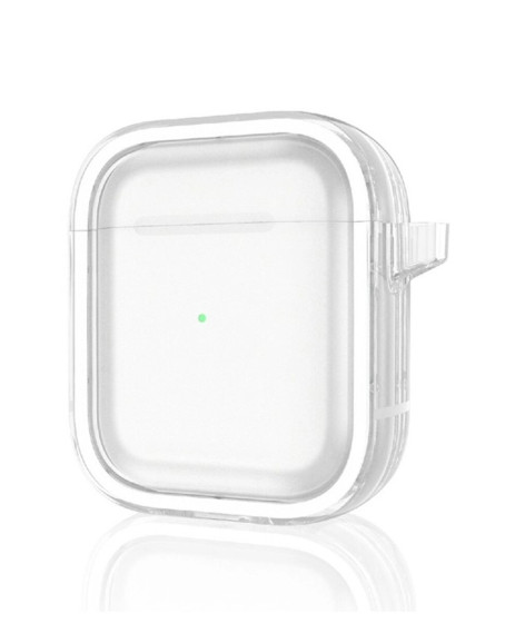 Apple Airpods 4 (4.nesil) Shiny Şeffaf Kılıf - Beyaz Apple Airpods 4 (4.nesil) Shiny Şeffaf Kılıf - Beyaz