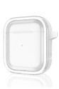Apple Airpods 4 (4.nesil) Shiny Şeffaf Kılıf - Beyaz Apple Airpods 4 (4.nesil) Shiny Şeffaf Kılıf - Beyaz