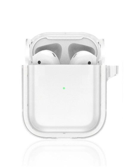 Apple Airpods 4 (4.nesil) Shiny Şeffaf Kılıf - Beyaz Apple Airpods 4 (4.nesil) Shiny Şeffaf Kılıf - Beyaz