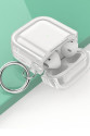 Apple Airpods 4 (4.nesil) Shiny Şeffaf Kılıf - Beyaz Apple Airpods 4 (4.nesil) Shiny Şeffaf Kılıf - Beyaz