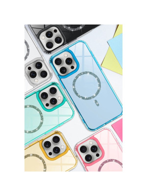 Apple İphone 14 Live Diamond Magsafe Kapak - Siyah