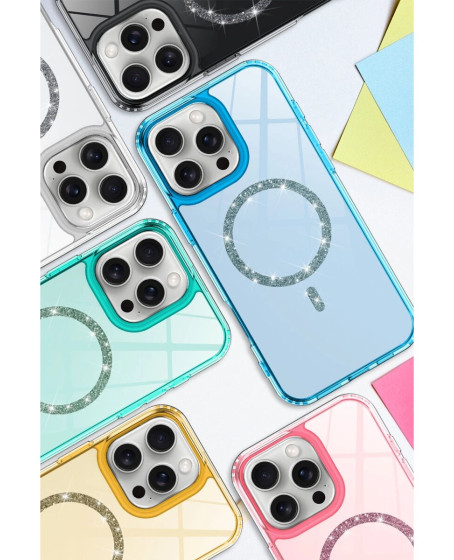 Apple İphone 14 Live Diamond Magsafe Kapak - Siyah