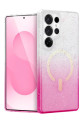 Samsung Galaxy S25 Ultra Pummel Shiny Magsafe Kapak - Pembe