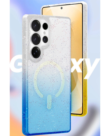 Samsung Galaxy S25 Ultra Pummel Shiny Magsafe Kapak - Pembe