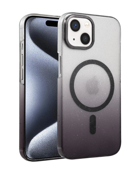 Apple İphone 15 Plus Glossy Magsafe Kapak - Siyah Apple İphone 15 Plus Glossy Magsafe Kapak - Siyah