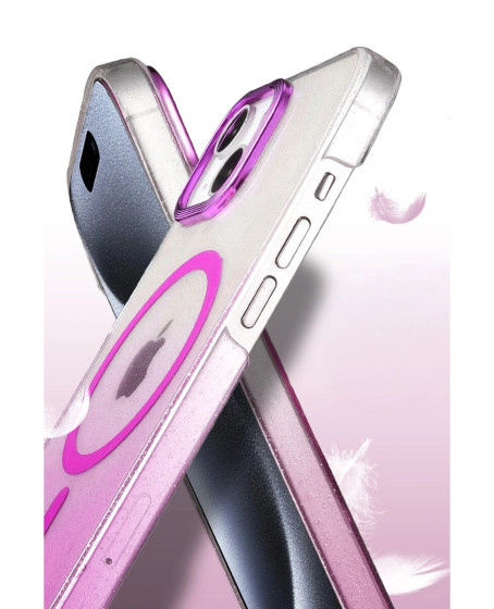 Apple İphone 15 Plus Glossy Magsafe Kapak - Siyah Apple İphone 15 Plus Glossy Magsafe Kapak - Siyah