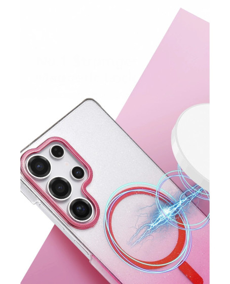 Samsung Galaxy S25 Ultra Glossy Magsafe Kapak - Çöl Titanyum Samsung Galaxy S25 Ultra Glossy Magsafe Kapak - Çöl Titanyum