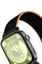 Huawei Fit 4 Hasırlı Cırtcırtlı Kordon (saat Değildir) - Siyah-turuncu