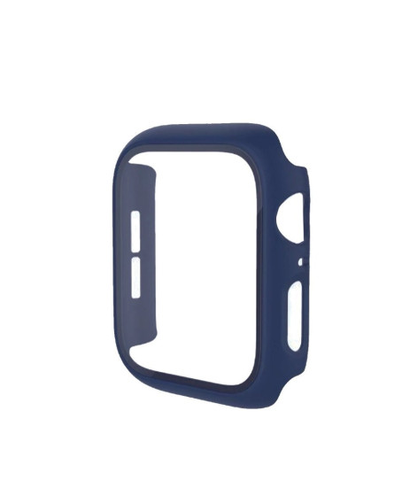 Apple Watch 42mm Camlı Kasa Ekran Koruyucu - Mavi