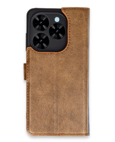 Tecno Spark Go 2024 Kılıf Trend S Plus Kapaklı Kılıf - Taba Tecno Spark Go 2024 Kılıf Trend S Plus Kapaklı Kılıf - Taba