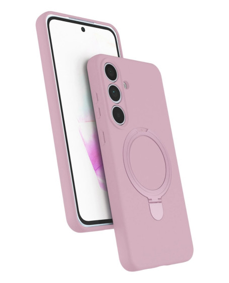 Samsung Galaxy S24 Fe Regal Magsafe Standlı Kapak - Açık Pembe Samsung Galaxy S24 Fe Regal Magsafe Standlı Kapak - Açık Pembe