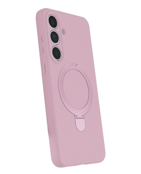 Samsung Galaxy S24 Fe Regal Magsafe Standlı Kapak - Açık Pembe Samsung Galaxy S24 Fe Regal Magsafe Standlı Kapak - Açık Pembe