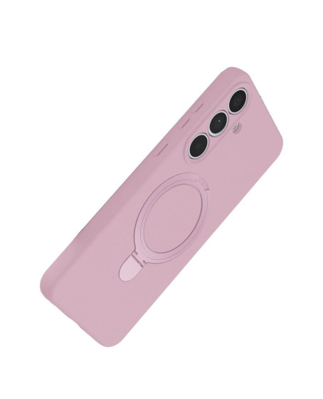 Samsung Galaxy S24 Fe Regal Magsafe Standlı Kapak - Açık Pembe Samsung Galaxy S24 Fe Regal Magsafe Standlı Kapak - Açık Pembe