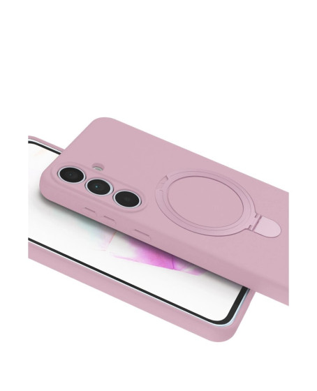 Samsung Galaxy S24 Fe Regal Magsafe Standlı Kapak - Açık Pembe Samsung Galaxy S24 Fe Regal Magsafe Standlı Kapak - Açık Pembe