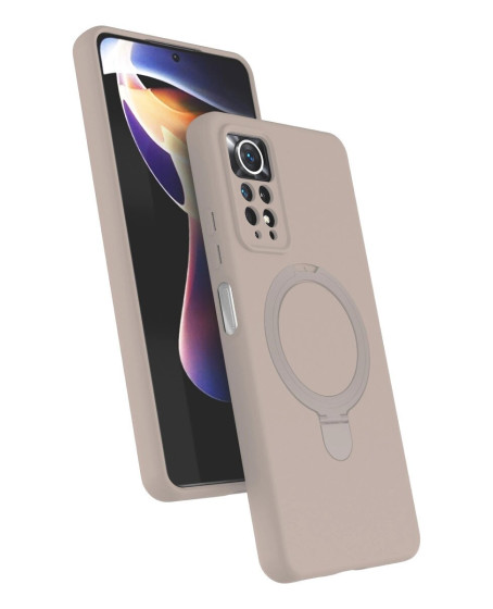 Xiaomi Redmi Note 12 Pro 4g Regal Magsafe Standlı Kapak - Çöl Titanyum