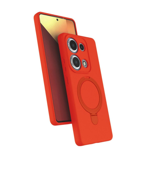 Xiaomi Redmi Note 13 Pro 4g Regal Magsafe Standlı Kapak - Turuncu Xiaomi Redmi Note 13 Pro 4g Regal Magsafe Standlı Kapak - Turuncu
