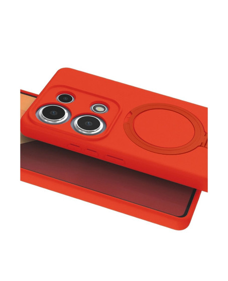 Xiaomi Redmi Note 13 Pro 4g Regal Magsafe Standlı Kapak - Turuncu Xiaomi Redmi Note 13 Pro 4g Regal Magsafe Standlı Kapak - Turuncu