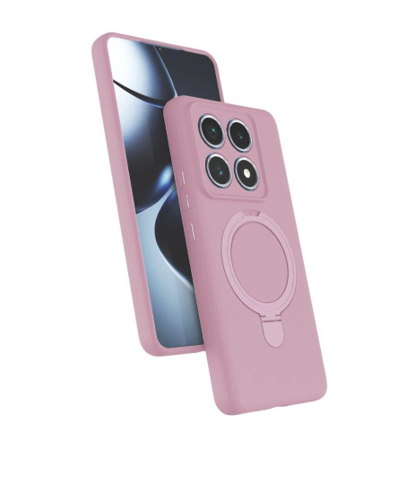 Xiaomi Mi 14t Pro Regal Magsafe Standlı Kapak - Açık Pembe Xiaomi Mi 14t Pro Regal Magsafe Standlı Kapak - Açık Pembe