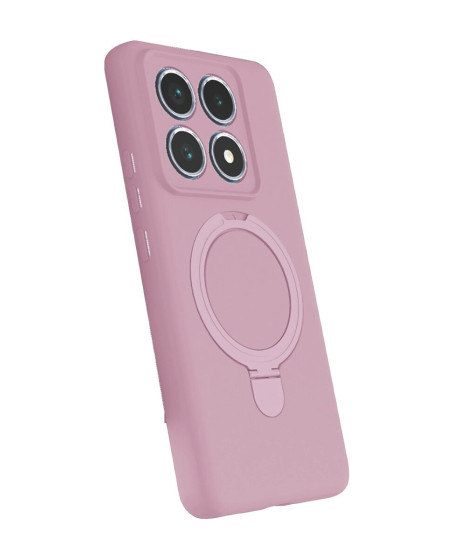 Xiaomi Mi 14t Pro Regal Magsafe Standlı Kapak - Açık Pembe Xiaomi Mi 14t Pro Regal Magsafe Standlı Kapak - Açık Pembe