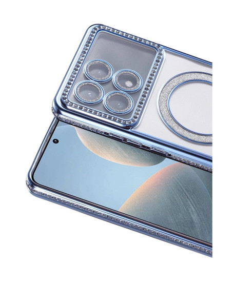 Xiaomi Poco X6 Pro Joke Simli Magneticsafe Kılıf - Mavi
