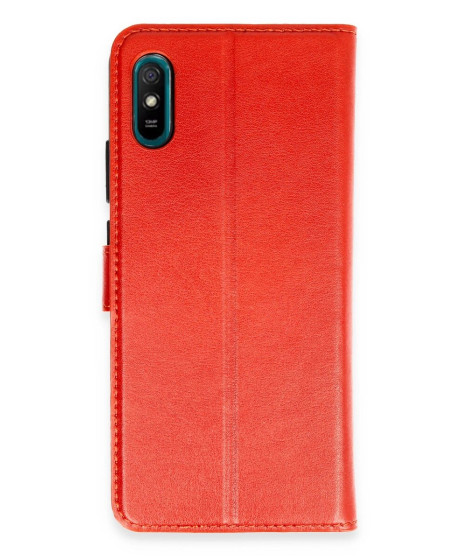 Xiaomi Redmi 9a Kılıf Trend S Plus Kapaklı Kılıf - Kırmızı