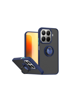 Xiaomi Mi 15t Pro Montreal Yüzüklü Silikon Kapak - Lacivert Xiaomi Mi 15t Pro Montreal Yüzüklü Silikon Kapak - Lacivert