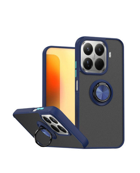 Xiaomi Mi 15t Pro Montreal Yüzüklü Silikon Kapak - Lacivert Xiaomi Mi 15t Pro Montreal Yüzüklü Silikon Kapak - Lacivert