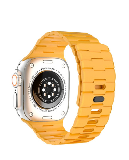 Apple Watch Ultra 49mm Wowen Kordon (saat Değildir) - Sarı Apple Watch Ultra 49mm Wowen Kordon (saat Değildir) - Sarı