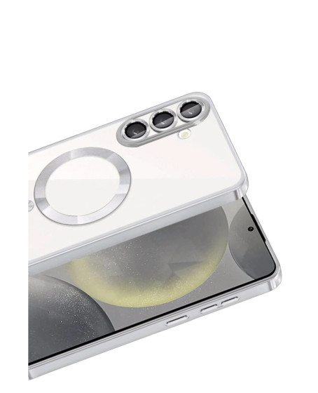 Samsung Galaxy A37 5g Kross Magneticsafe Kapak - Gümüş Samsung Galaxy A37 5g Kross Magneticsafe Kapak - Gümüş