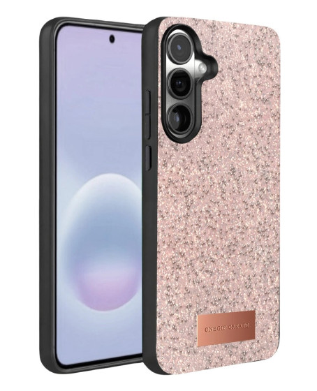 Onegif Samsung Galaxy A57 5g Bright Simli Kapak - Pembe