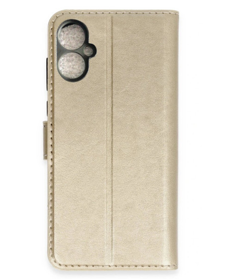 Tecno Spark 9 Pro Trend S Plus Kapaklı Kılıf - Gold