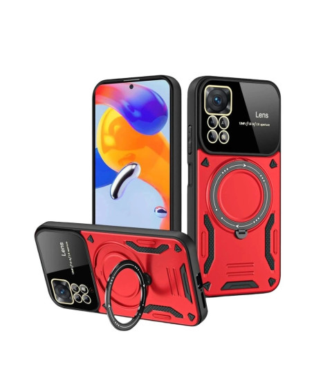 Realme 11 Pro Plus Joy Lens Standlı Kapak - Kırmızı Realme 11 Pro Plus Joy Lens Standlı Kapak - Kırmızı