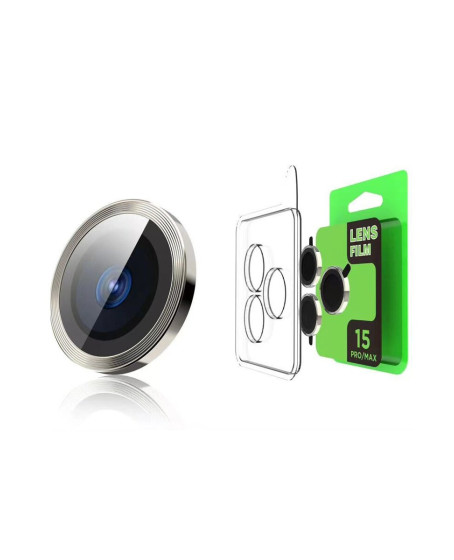 Apple İphone 15 Pro Max Raze Metal Kamera Lens - Siyah Apple İphone 15 Pro Max Raze Metal Kamera Lens - Siyah