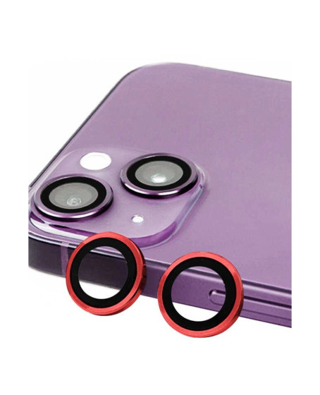 Apple İphone 13 Mini Raze Metal Kamera Lens - Kırmızı