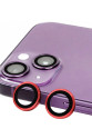 Apple İphone 13 Mini Raze Metal Kamera Lens - Kırmızı