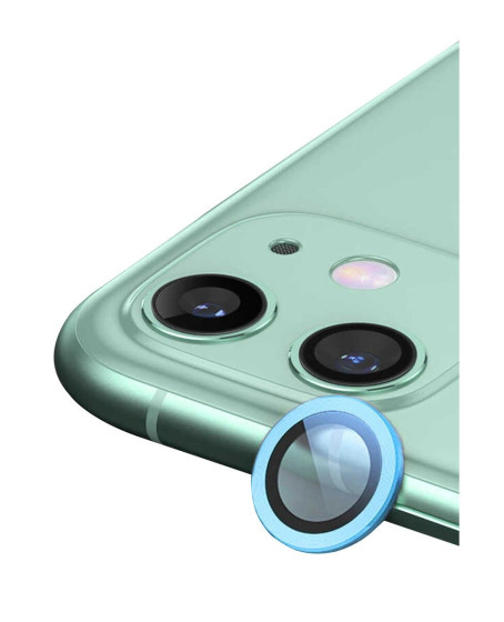 Apple İphone 11 Raze Metal Kamera Lens - Mavi Apple İphone 11 Raze Metal Kamera Lens - Mavi