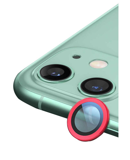 Apple İphone 12 Raze Metal Kamera Lens - Kırmızı Apple İphone 12 Raze Metal Kamera Lens - Kırmızı