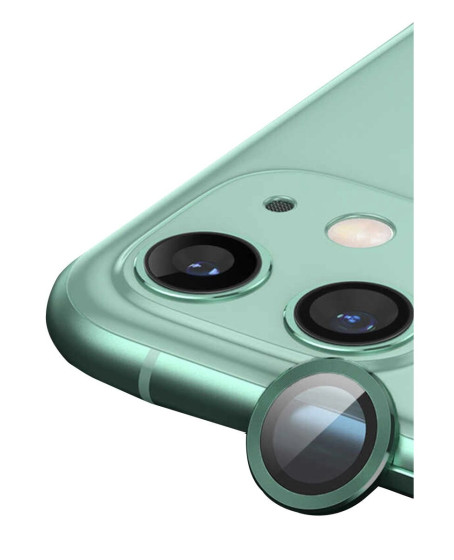 Apple İphone 12 Mini Raze Metal Kamera Lens - Yeşil