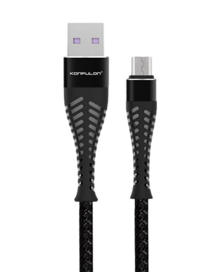 S61 Micro Usb Kablo 1.2m 2.1a - Siyah