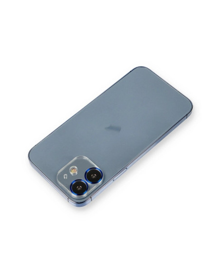 Apple İphone 12 Metal Kamera Lens Koruma Cam - Mavi