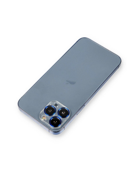 Apple İphone 12 Pro Metal Kamera Lens Koruma Cam - Mavi